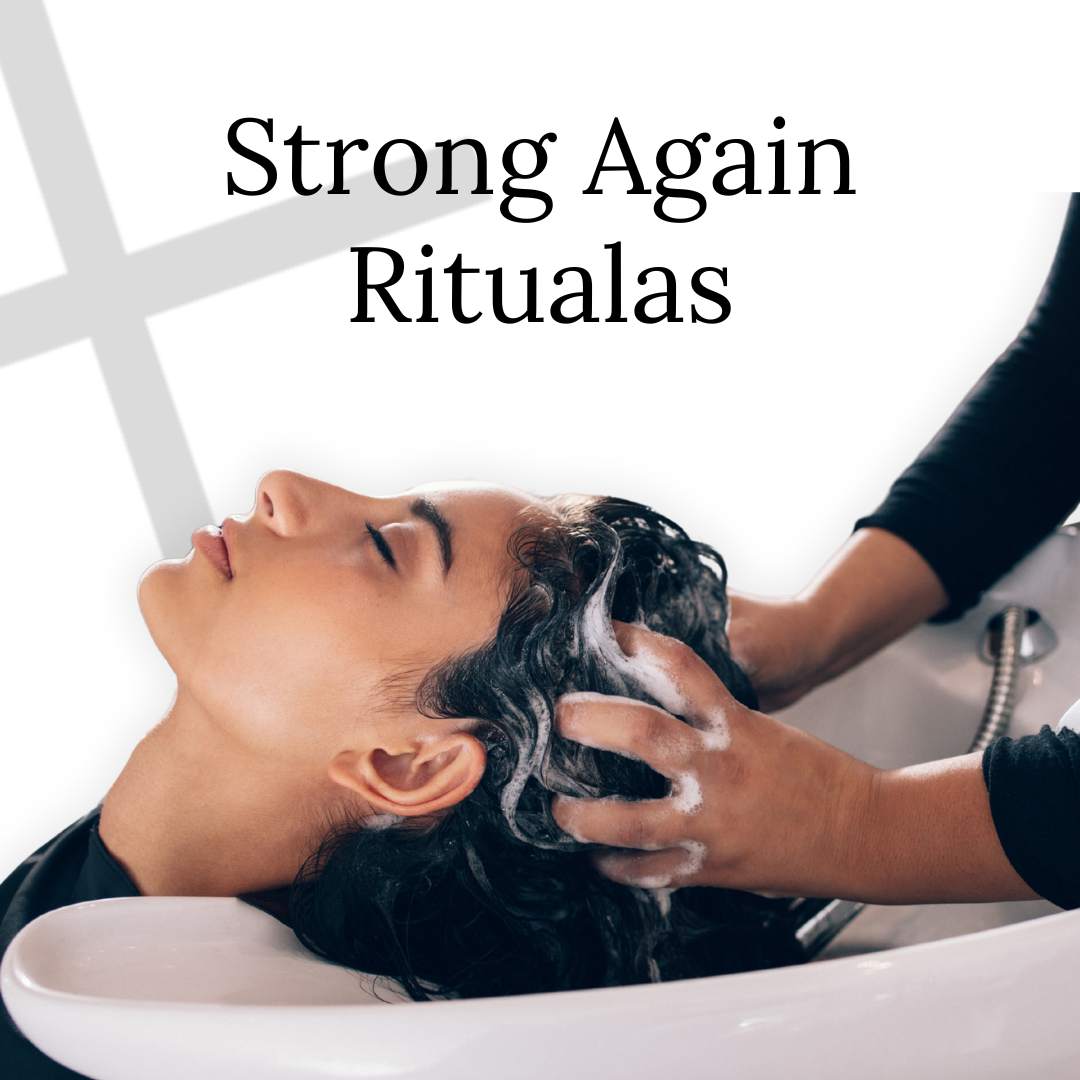 Ritualas silpniems, skilinėjantiems plaukams “Strong Again”